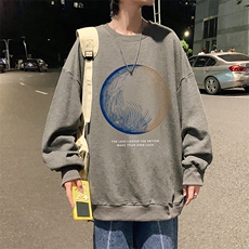 S6330-P28秋季圆领卫衣男大码韩版宽松长袖外套，男装卫衣，电商A040