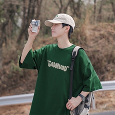 美式短袖男夏季2026新款潮牌印花半袖上衣T恤B225-T9218-P40-X55，男装T恤，电商B225