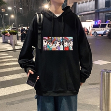 WY2250-P35纯棉连帽卫衣男大码运动帽衫宽松薄外套男，男装卫衣，电商A040