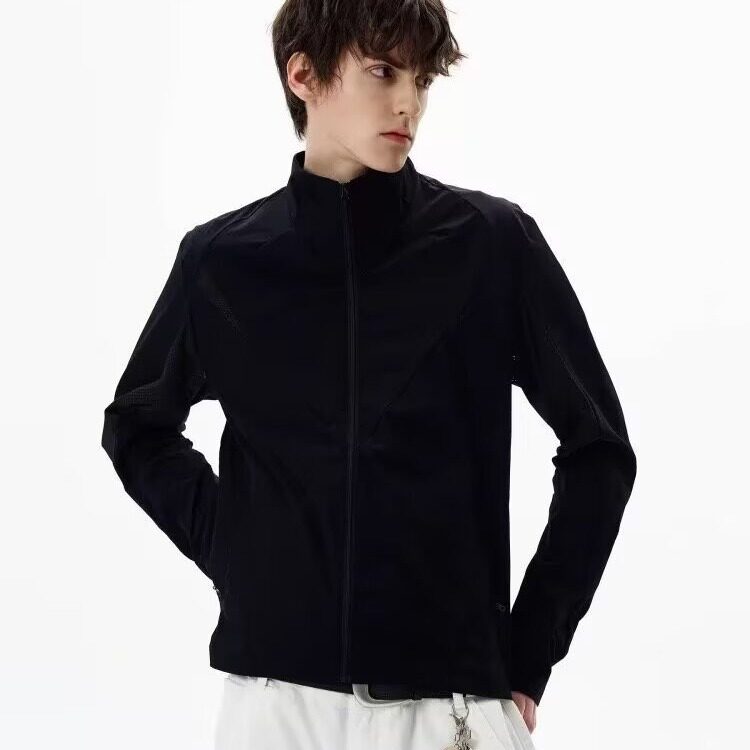 美式网眼防晒衣透气立领户外长袖夏季新款防晒服男女WA9364-P48，男装防晒衣，星座208-5