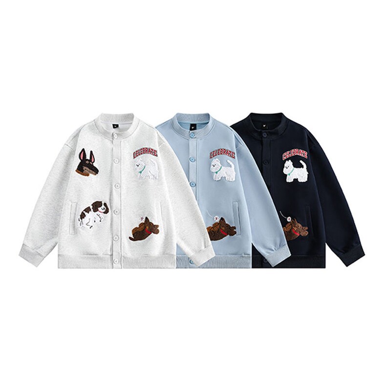 5471-P60美式高街刺绣纯棉华棉复合休闲外套常规款，女装卫衣/绒衫，星座617A-2