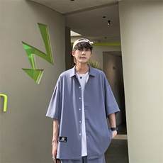 大码夏季宽松短袖T恤短裤套装贴标加大宽松两件套装TZ007-特批58，男装休闲裤，星座718-1