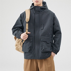 秋季户外连帽夹克男外套男女同款DSA157B-JK7811-P75，男装夹克，电商A157B