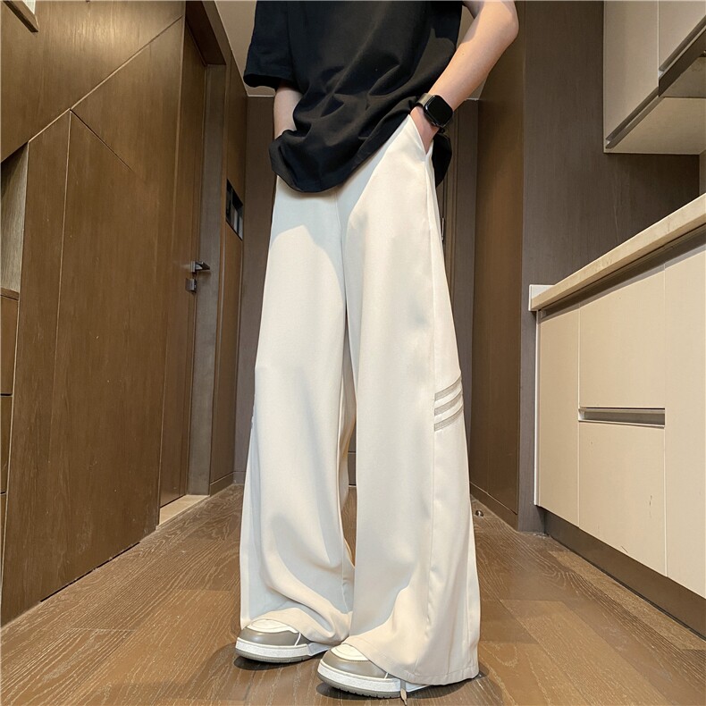 抖音品质春季新款高级垂坠感宽松休闲西裤B315-K25637-特p40控78,男装休闲裤,电商B315