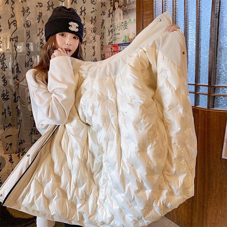 2C085-Q055P285工装90白鸭绒新款派克服外套K458现货,女装羽绒服,2C085