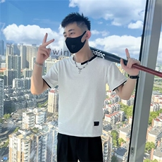 条纹短袖t恤男夏季薄款新款内搭春秋季针织打底衫T212，男装T恤，星座1116A-2（原606A-1）