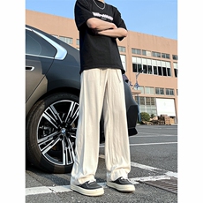 A1788059新款夏季薄款透气耐磨男直筒长裤麻休闲宽松垂感阔腿裤，男装休闲裤，电商A178