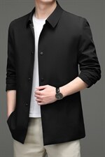 2023秋季新款中年商务休闲薄款免烫外套男士时尚百搭长袖风衣，男装风衣，电商B212（原钱塘6029）