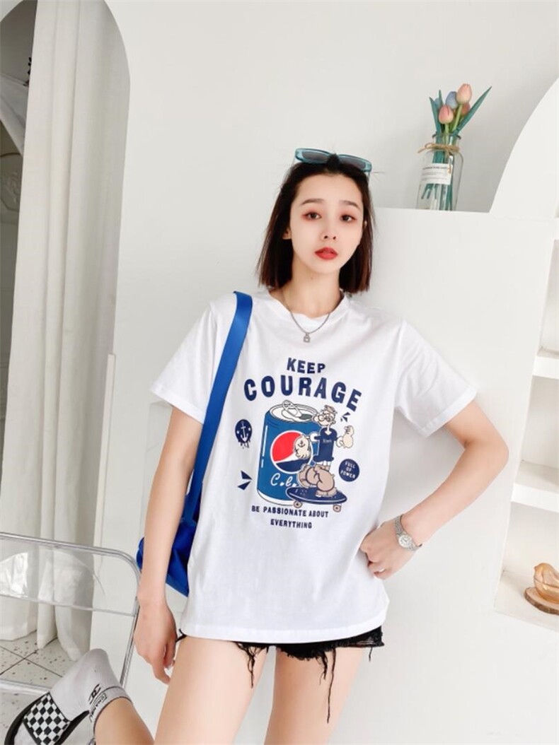 时尚休闲潮流T恤，女装T恤，泽妤