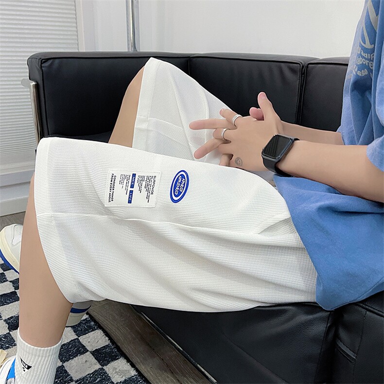 华夫格短裤男士夏季宽松潮流薄款5分休闲五分裤子DK02-20量大差价,男装牛仔裤,星座310B-2
