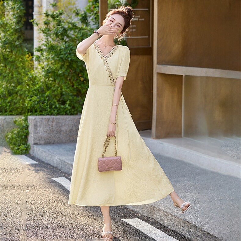 2025夏季超好看连衣裙新款现货,女装连衣裙,丽莎妳雅