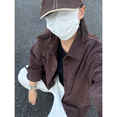 320G厚实灯芯绒衬衫男秋冬款休闲宽松复古长袖衬衣CS027-P35，男装衬衫，星座301C-5