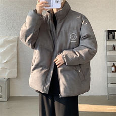 麂皮绒棉衣男大码立领棉袄子男羽绒棉服JM87072-P110，男装棉衣，电商A040