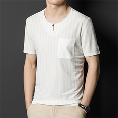 风纯棉T恤短袖男2023夏季棉麻潮流半袖圆领上衣服BL8025-P60，男装T恤，星座1105-3
