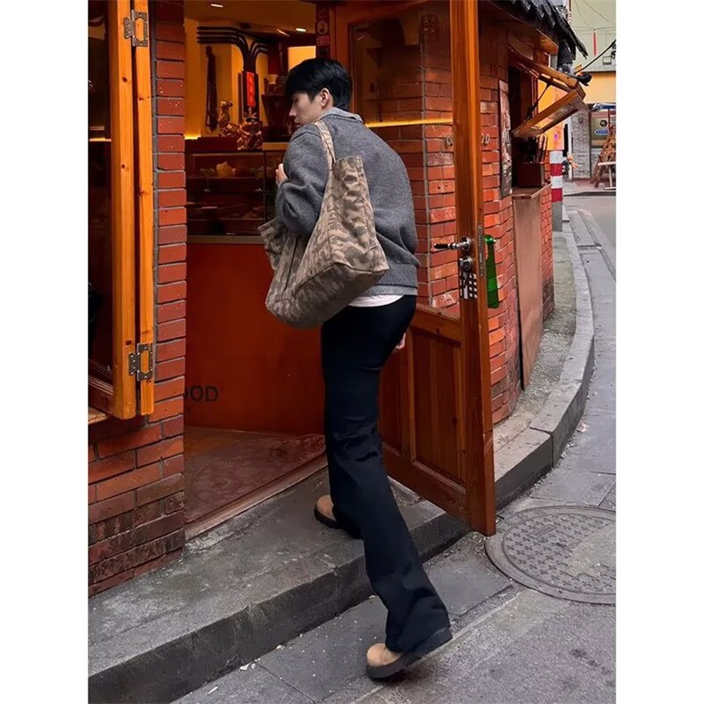 新款冬季复古设计假两件针织衫宽松保暖休闲男女毛衣LM0388-P60,男装针织衫/毛衣,星座1008
