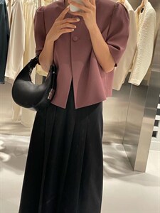 短袖短款外套图片