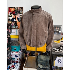 美式复古小众设计感铜氨触感树纹肌理310A-4-M6025-P101，男装夹克，星座310A-4