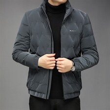 新款冬季立领羽绒服中年男时尚外套爸爸装GSNA21581-P215,男装羽绒服,电商B212（原钱塘6029）