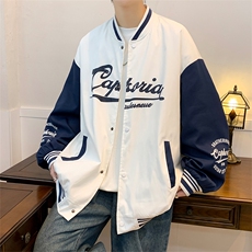 春季开衫夹克男宽松薄款棒球服外套122P70，男装夹克，电商A309