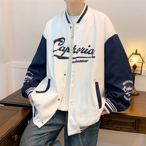春季开衫夹克男宽松薄款棒球服外套 122P70图片