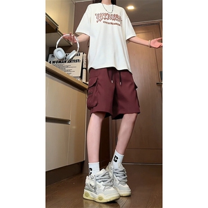 A1056TP30控48-抖音品质夏季新款男宽松休闲日系工装短裤美式中裤