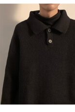 美式polo领毛衣男秋冬款潮牌复古宽松慵懒针织衫外套潮PW01-P45，男装针织衫/毛衣，星座1008