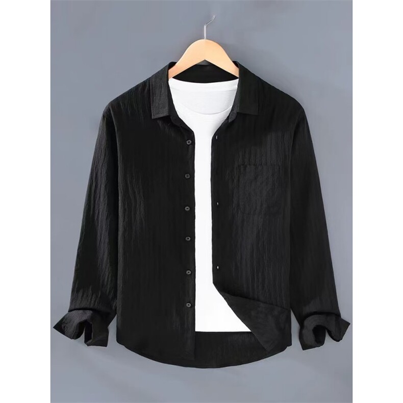 1506/QC30420/P40牛津条纹长袖衬衫，男装衬衫，星座1506