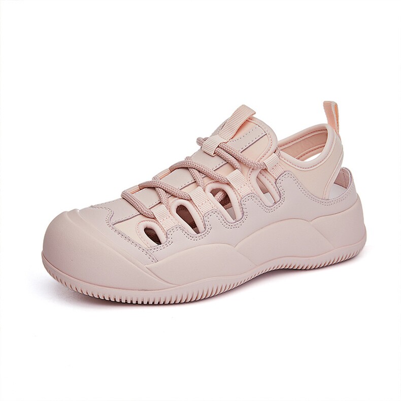 真皮运动凉鞋女2024夏季新款透气包头沙滩凉鞋休闲百搭舒适女鞋潮，女鞋凉鞋，电商A223