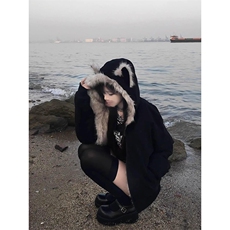 现货重磅硬挺boxy羽绒棉衣座山雕猫耳大毛毛领麂皮棉服冬外套，男装棉衣，电商A486