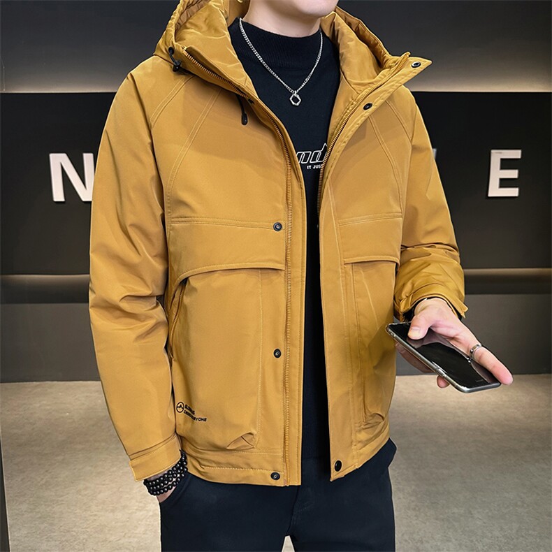 抖音2025男士秋冬二棉加棉加厚夹克休闲棉服M1125-P120,男装夹克,电商D240-242