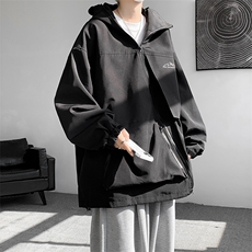 8XL-M特大码春季Cityboy宽松冲锋衣夹克男女上衣外套男JK1310P85，男装夹克，电商D206-1