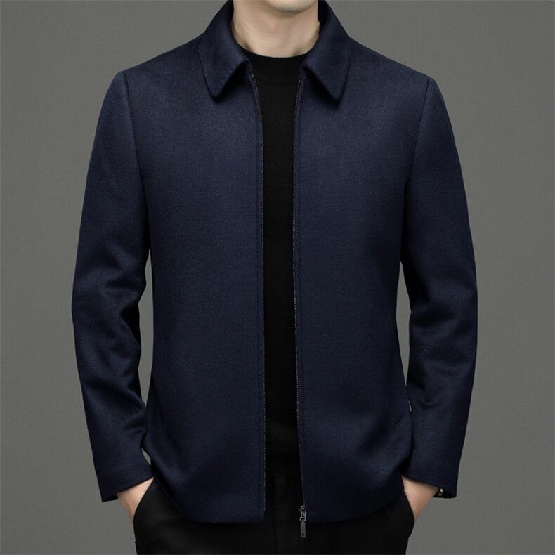 BWBJ8855钱塘2020-2中年男士商务休闲简约冬季厚款夹克P500，男装夹克，钱塘207-2