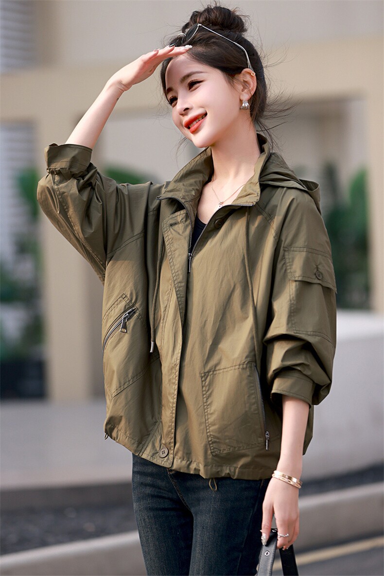 官方旗舰店外套女2024年新款春秋休闲上衣高级感品牌洋气夹克,女装短外套,丽影随形