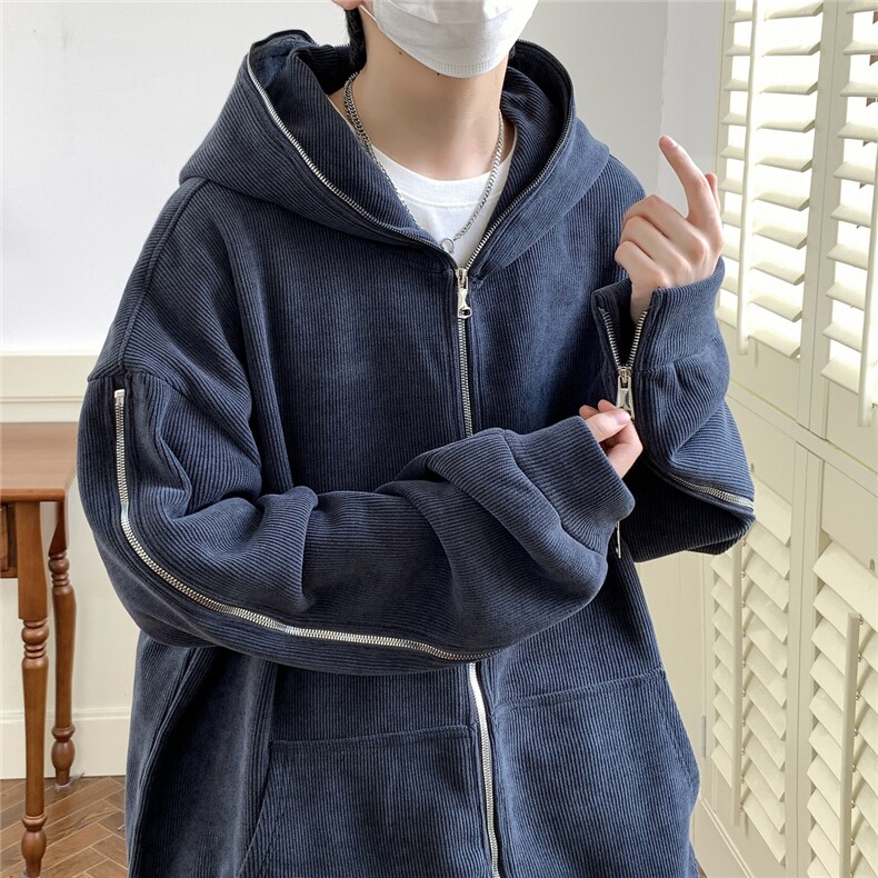秋冬夹克大码开衫港风外套日系小众痞帅夹克1016-1JK67P79K109,男装夹克,星座1016-1（原电商B408-1）