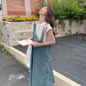 设计感牛仔背带裙裙女2025夏季新款韩系学院风减龄洋气图片