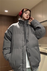 中性冬季跑量款宽松加厚纯色棉衣潮休闲保暖外套XZ811A-MF988-P90，男装棉衣，星座811A