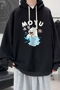 连帽卫衣男大码胖子帽衫大号运动服WY2414-P35图片