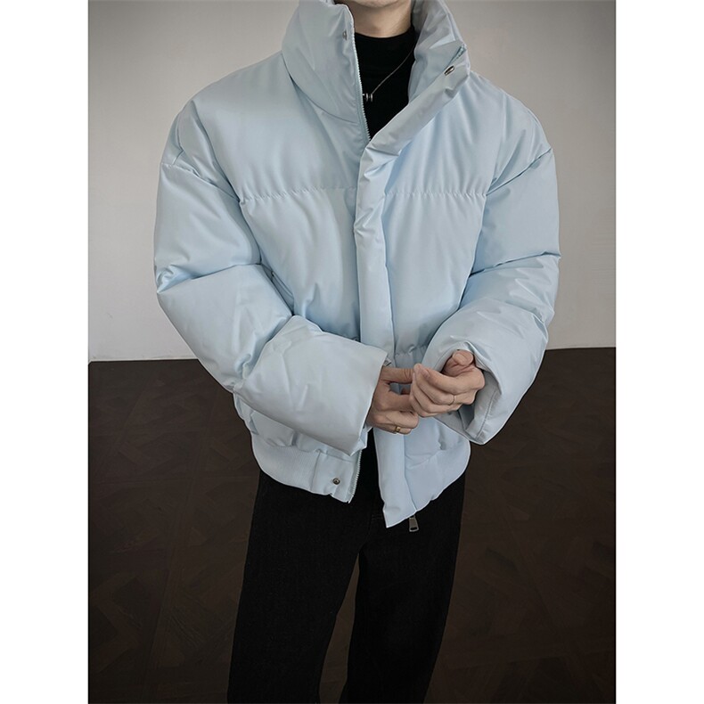 冬季clean纯色棉服潮流中性加厚短款棉衣HZ8816-特P68不议价,男装棉衣,星座610B-1