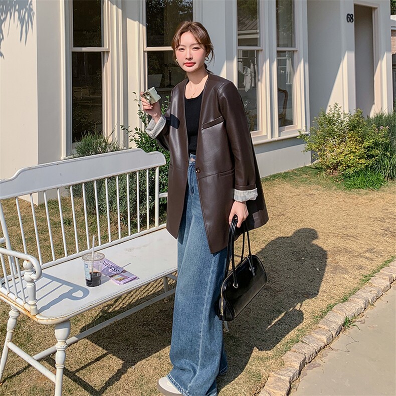 现货新款皮衣外套2C0958968P145K218,女装皮衣,2C095