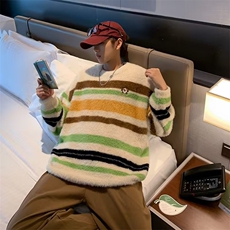 美式圆领毛衣男慵懒风休闲针织衫M5579P58，男装针织衫/毛衣，星座1116-2