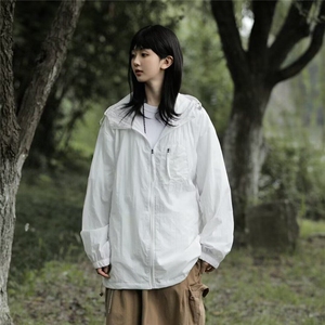 防晒衣男款2026新款夏季透气皮肤衣连帽情侣防晒服外套W6558-P43图片