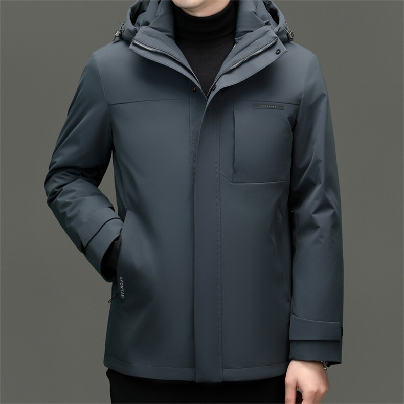 男装羽绒服YR8807新品主推90鹅绒！牛奶丝脱卸鹅绒内胆活帽,男装羽绒服,钱塘207-1