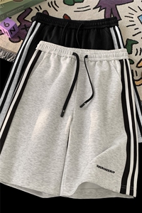 美式刺绣新品条纹撞色速干透气休闲短裤X416B-1-DK1127-特P30限58图片