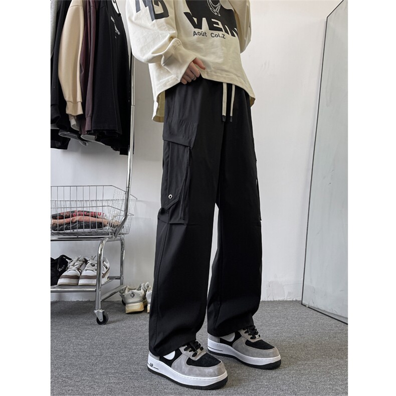 2025春季新款美式ins机能高街裤子冲锋直筒工装裤男883-P45图片