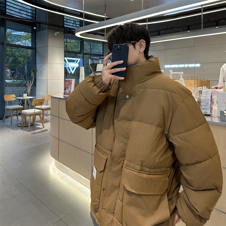假两件棉服男冬季潮牌痞帅工装棉衣男款2024新款男士冬装外套,男装棉衣,星座410-7