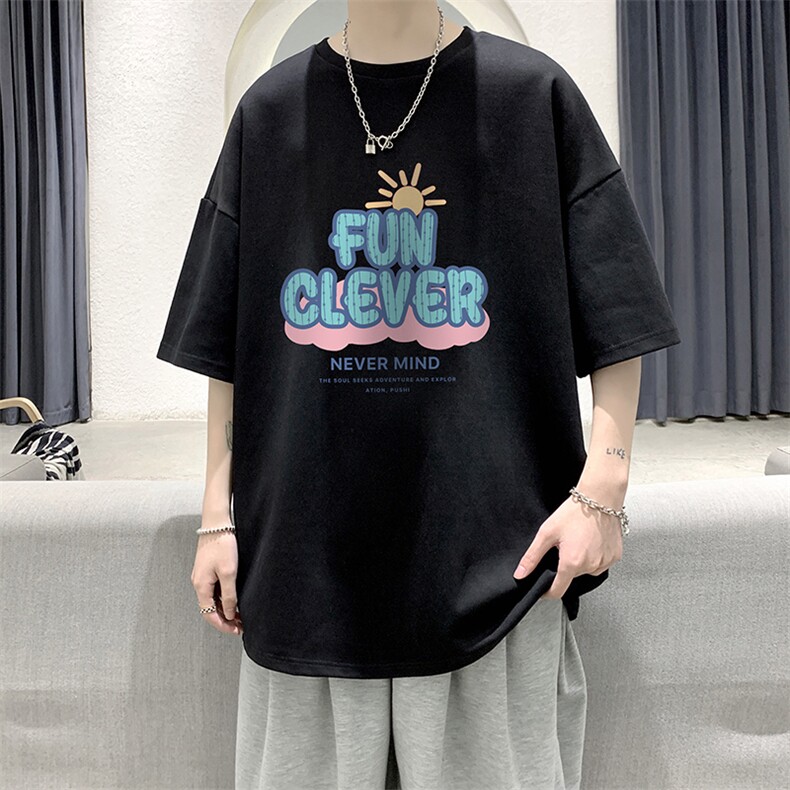 230g重磅纯棉短袖t恤男大码半袖半截袖DX17377-P20,男装T恤,电商A040