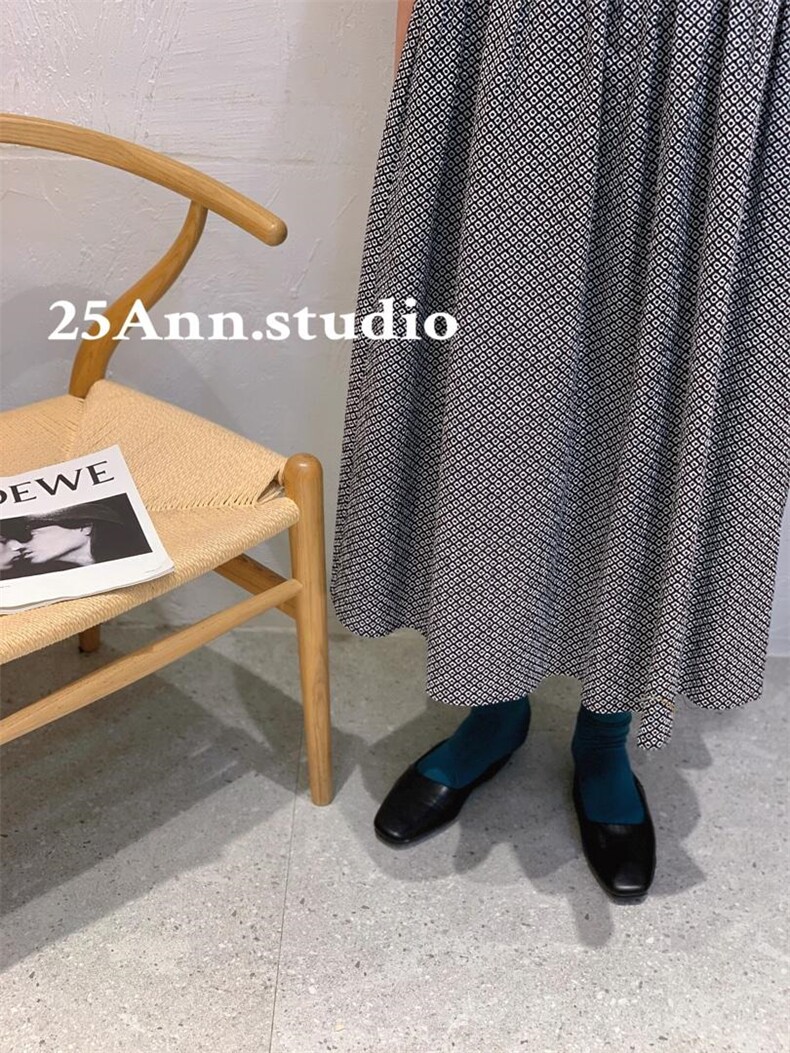 工艺盐缩廓形连衣裙，女装连衣裙，25Ann·Studio