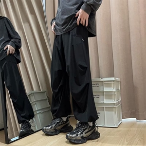 美式降落伞兵裤子男尼龙速干直筒机能冲锋裤工装阔腿裤B2565-p38图片