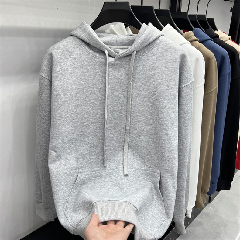 男装卫衣FN24203【7色主推】连帽卫衣双层面料情侣款落肩微阔版型图片