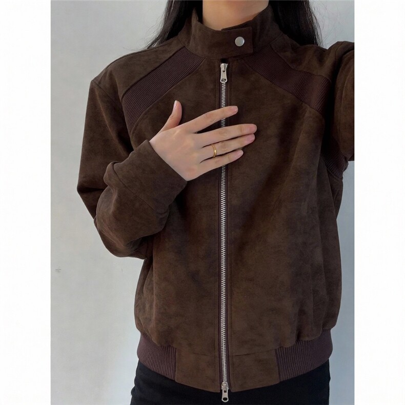 潮牌美式解构中性风做旧飞行服尽快男士短款春季PU皮外套P65,女装短外套,电商C306-1